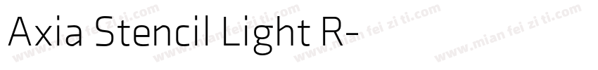 Axia Stencil Light R字体转换